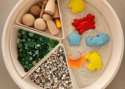 sensory play tray